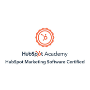 HubSpot Academy logo showcasing certification in HubSpot Marketing Software, symbolizing SharpShell Digital's commitment to excellence in digital marketing strategies.