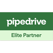 Pipedrive Elite Partner logo representing SharpShell Digital's credentials in digital marketing and business automation.