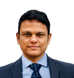 Ravi Singh, Web Developer at SharpShell Digital, in a professional suit, representing the firm's diverse expertise in digital marketing solutions.